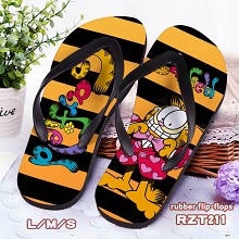 Garfield rubber flip-flops shoes slippers a pair