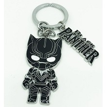 Black Panther metal key chain