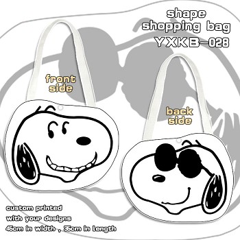 Snoopy anime shape shopping bag shoulder bag