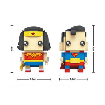 Super man & Wonder Woman Building Blocks 