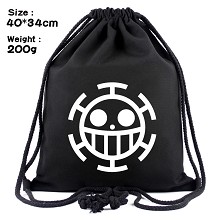 One Piece anime drawstring backpack bag