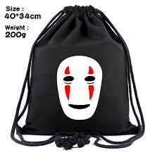 Totoro anime drawstring backpack bag