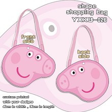 Peppa Pig shape shopping bag shoulder bag