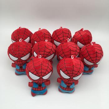 4inches Spider Man plush dolls set(10pcs a set)