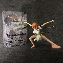 One Piece Nami cos Zoro anime figure