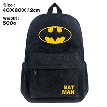 Batman canvas backpack bag
