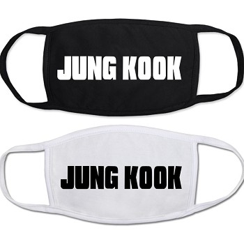 Star BTS JUNG-KOOK masks set(2pcs a set)