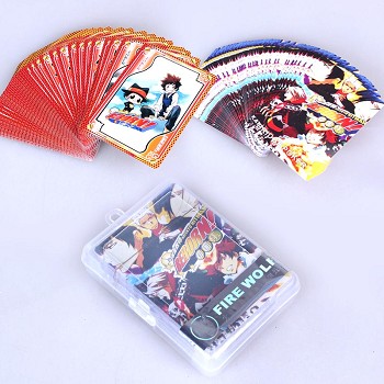 Reborn anime pokers playing cards