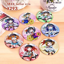 LoveLive anime brooch pins set(8pcs a set)