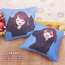 Menhera anime two-sided pillow
