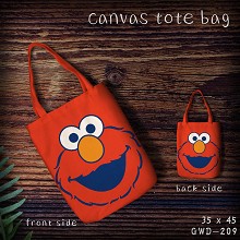 Sesame Street canvas tote bag shopping bag