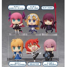 Fate Grand Order anime figures set(6pcs a set)