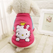 Hello kitty anime pet dog clothes hoodie