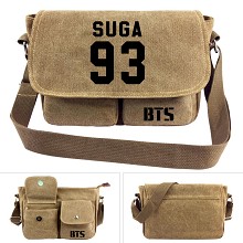 BTS 93SUGA canvas satchel shoulder bag