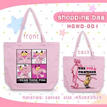 Pink Panther anime canvas shipping bag