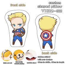 Captain America custom shaped pillow