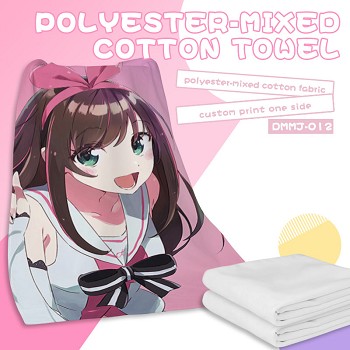 Youtuber Kizuna AI anime polyester-mixed cotton towel