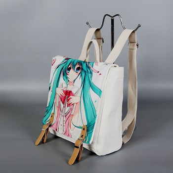 Hatsune Miku anime canvas backpack bag