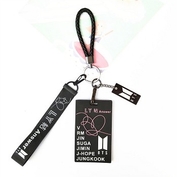 BTS card set key chain