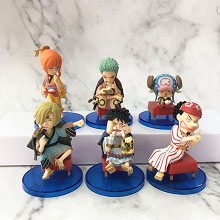 WCF One Piece anime figures set(6pcs a set)