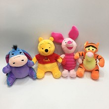 10inches Disney Pooh Bear plush dolls set(4pcs a s...