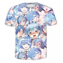 Ahegao Re:Life in a different world from zero T-shirt