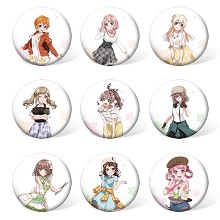 BanG Dream anime brooches pins set(9pcs a set)
