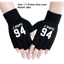 BTS star J HOPE 94 cotton gloves a pair