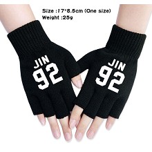 BTS star JIN 92 cotton gloves a pair