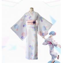 Re:Life in a different world from zero REM cosplay kimono dress
