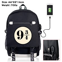Harry Potter USB charging laptop backpack school b...