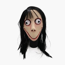 Funny Scary Momo cosplay latex mask
