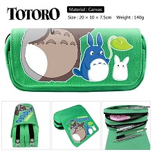 Totoro anime canvas pen bag pencil bag