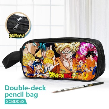 Dragon Ball anime double deck pencil bag pen bag