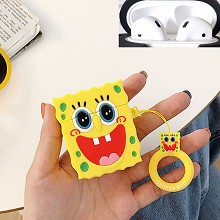 Spongebob anime Airpods 1/2 shockproof silicone cover protective cases