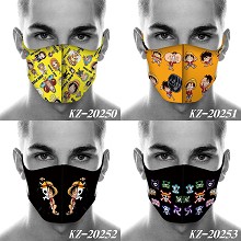 One Piece anime trendy mask printed wash mask