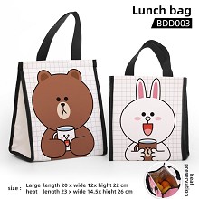 Brown Cony anime lunch bag