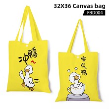 Anatidae canvas tote bag shopping bag