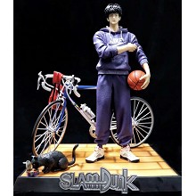 Slam Dunk Rukawa Kaede with bicycle anime figures a set