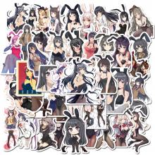 Seishun Buta Yarou wa Bunny Girl Senpai no Yume wo Minai waterproof stickers set(50pcs a set)