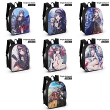Maitetsu Pure Station anime waterproof backpack ba...
