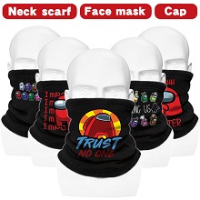 Among Us game polar fleece neck scarf face mask cap