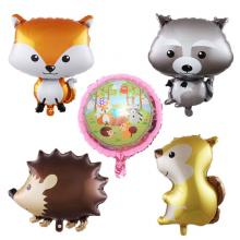 The animal fox hedgehhog racoon anime balloon airballoons(price for 10pcs)