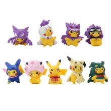 Pokemon Pikachu anime figures set(9pcs a set)(OPP bag)