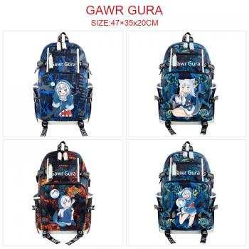 Gawr Gura anime USB camouflage backpack school bag