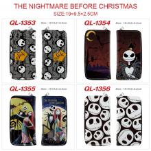 The Nightmare Before Christmas long zipper wallet purse