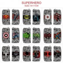 Super Hero Iron Spider Super Man zipper long wallet purse
