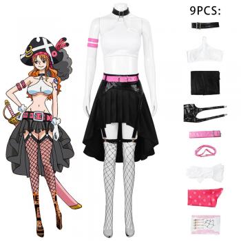 One Piece Nami cosplay cloth dress costume set