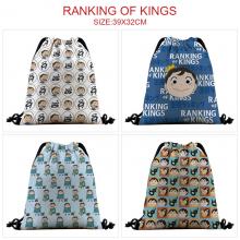 Ranking of Kings anime nylon drawstring backpack bag