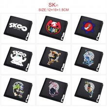 SK8 the Infinity anime black wallet